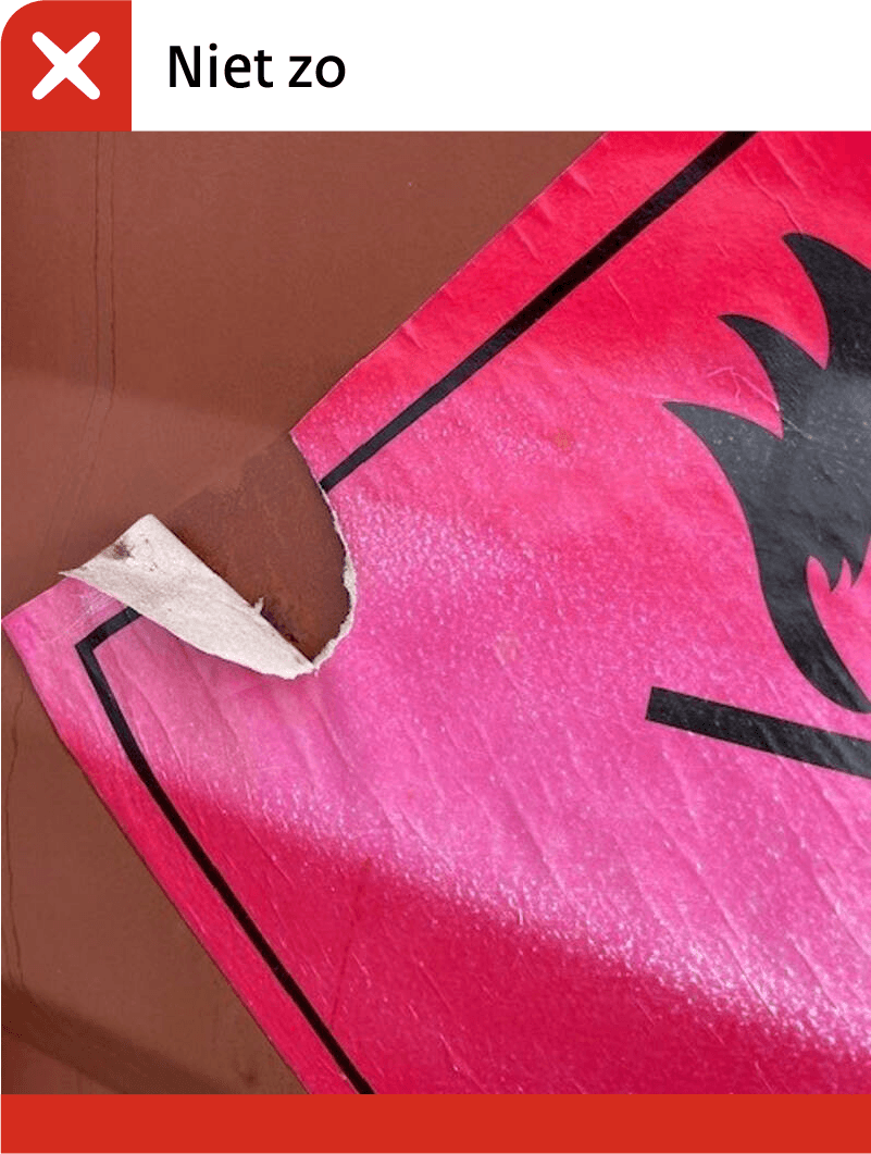 Fout want er is een stukje uit het etiket