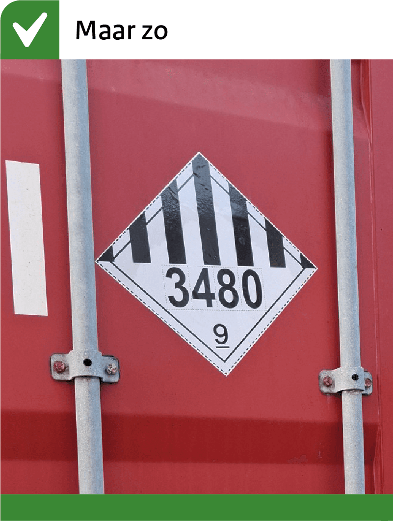 Goed etiket want hij is helemaal gaaf